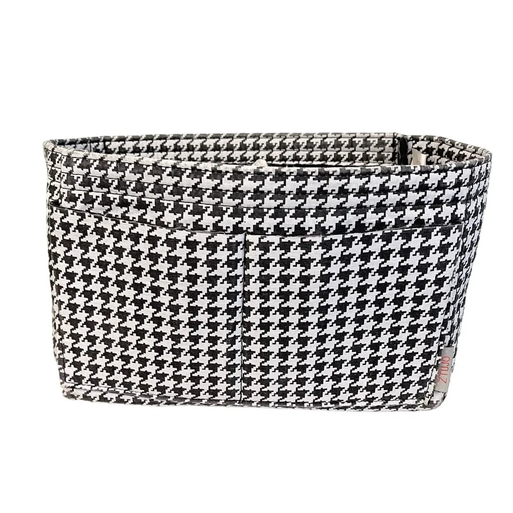 ZTUGO Women's Black Houndstooth Lightweight Versatile Universal Organizer